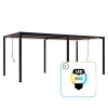 Pergola ogrodowa tarasowa aluminiowa NORDVIC Skyline LED Light 3 x 6 m Antracyt